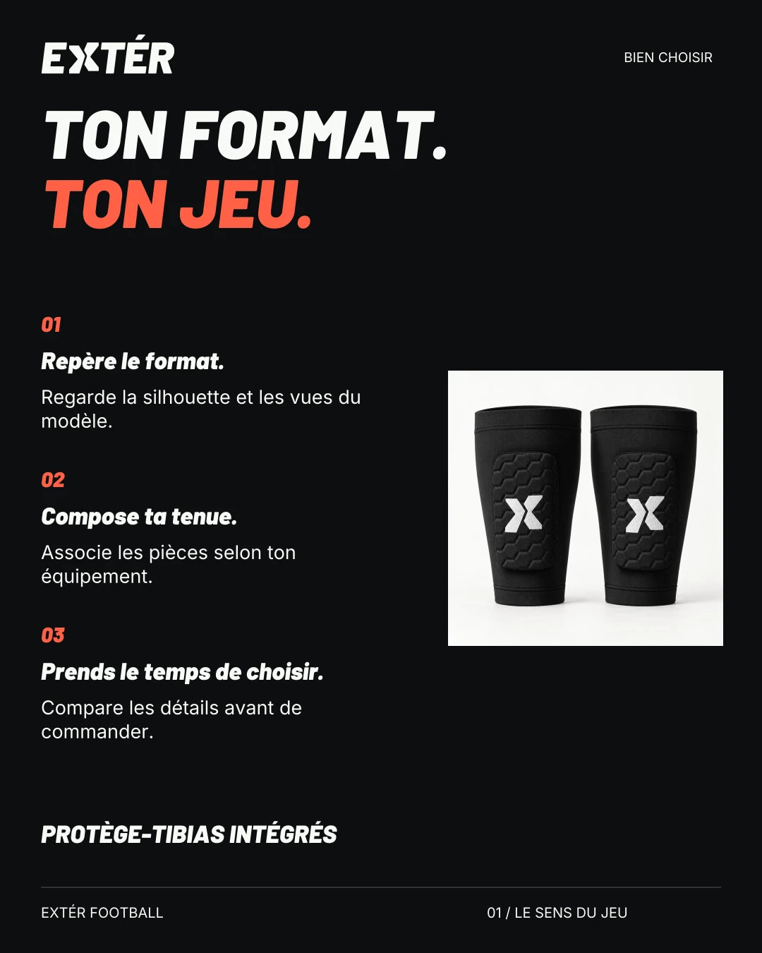 Protège-tibias intégrés EXTÉR – aide au choix