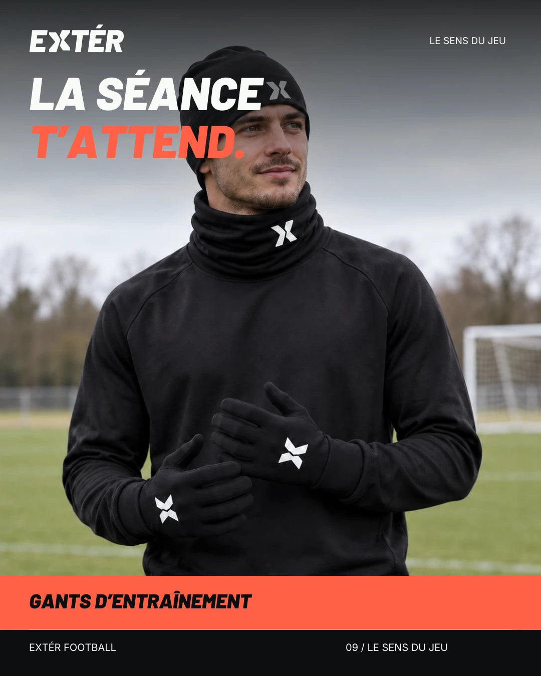Gants d'entraînement EXTÉR – visuel de marque