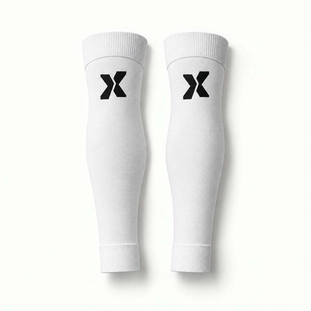 Paire de manchons de chaussettes junior EXTÉR blancs