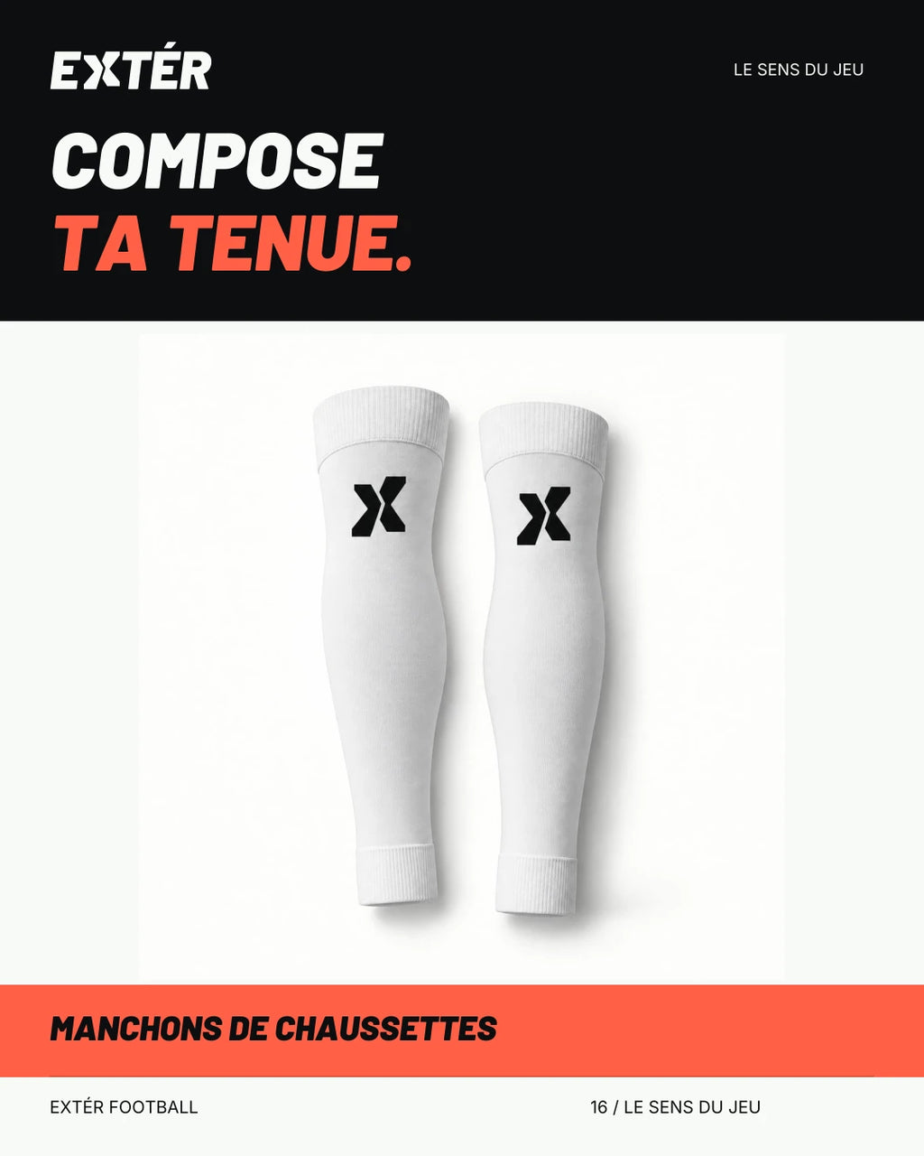 Manchons de chaussettes EXTÉR – visuel de marque