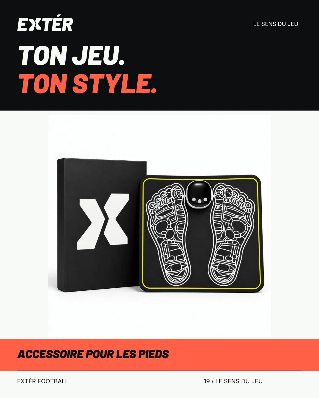 Tapis de détente pour les pieds EXTÉR – visuel de marque