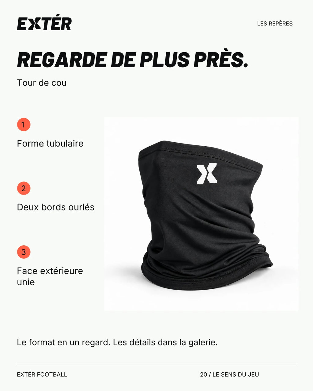 Tour de cou EXTÉR – repères du format