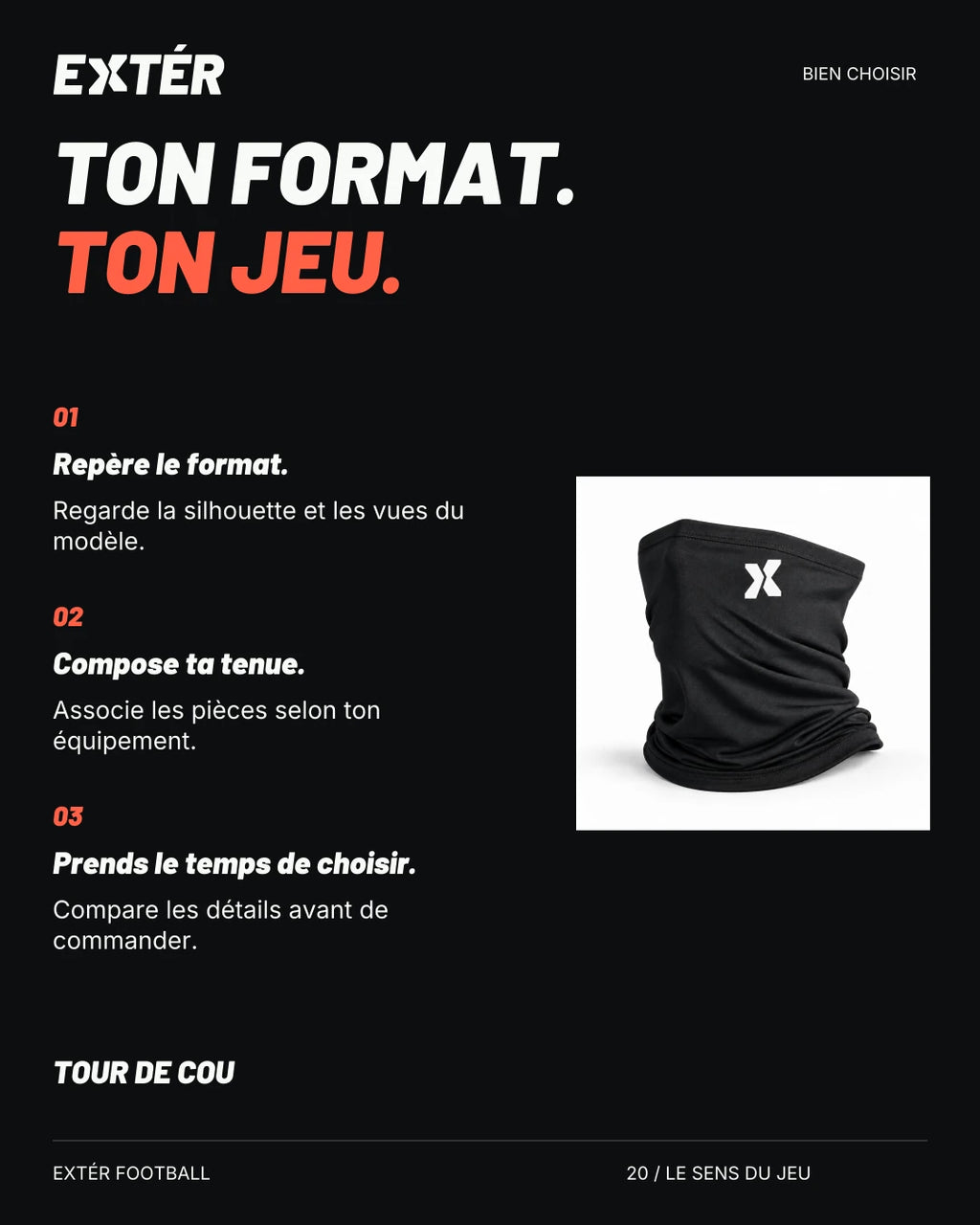 Tour de cou EXTÉR – aide au choix