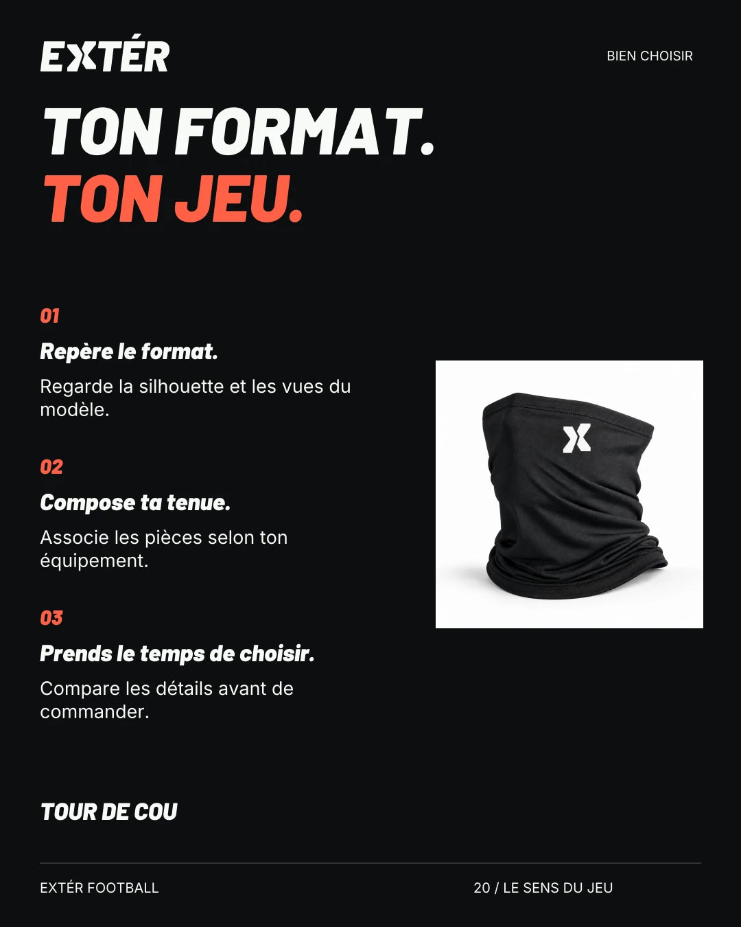 Tour de cou EXTÉR – aide au choix