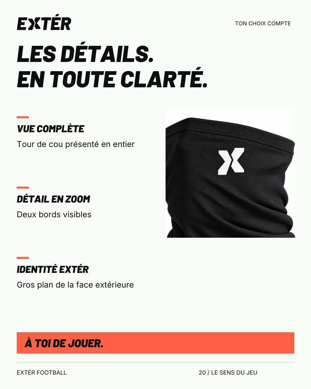 Tour de cou EXTÉR – les détails