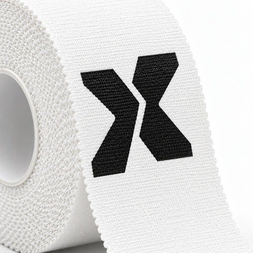 Détail de la bande adhésive et du symbole X EXTÉR