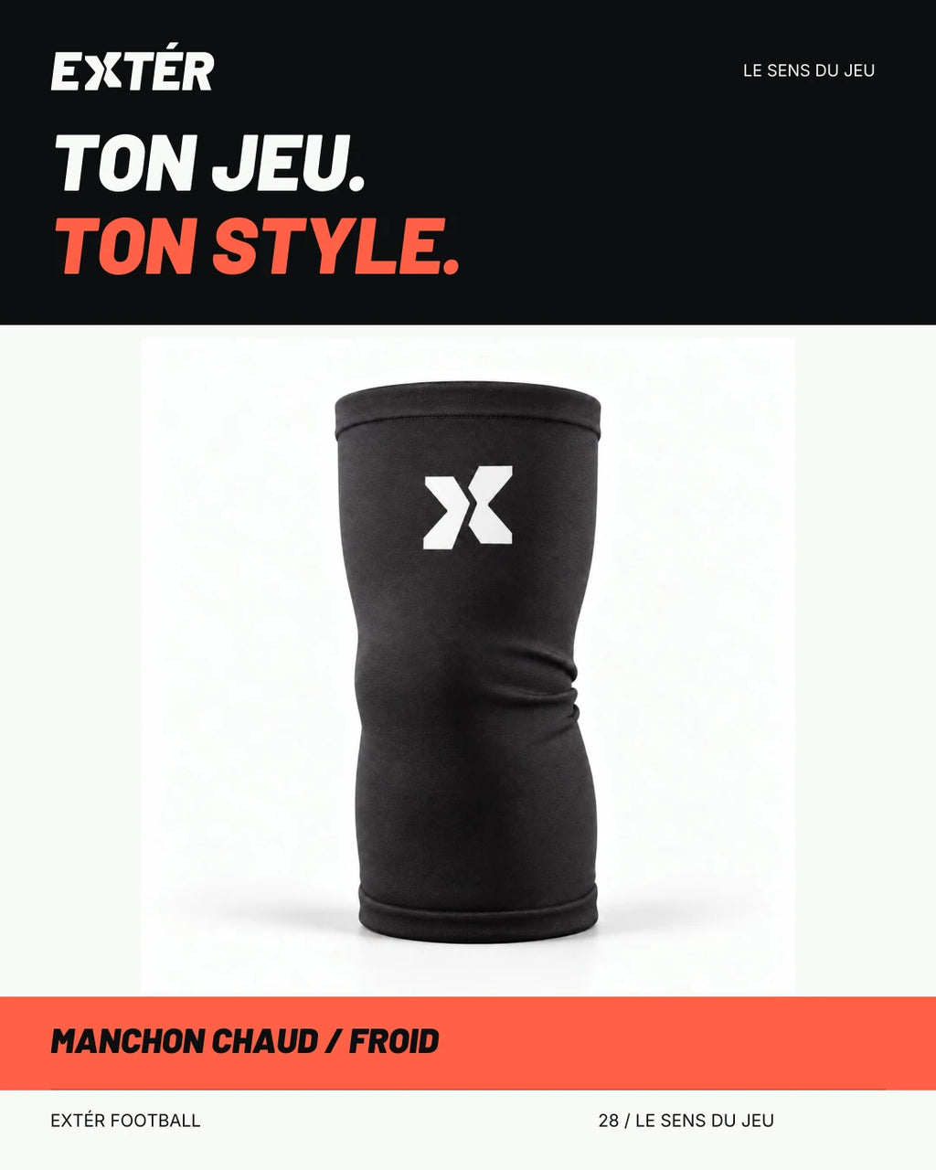 Manchon chaud / froid EXTÉR – visuel de marque